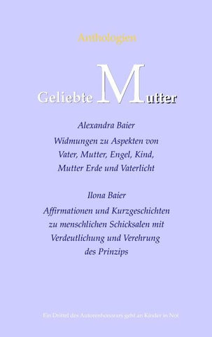 Geliebte Mutter, Geliebter Vater