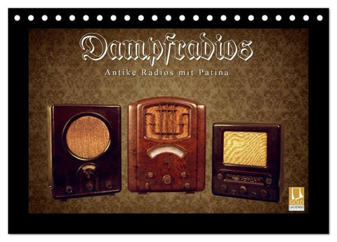 Dampfradios - Antike Radios mit Patina (Tischkalender 2026 DIN A5 quer), CALVENDO Monatskalender