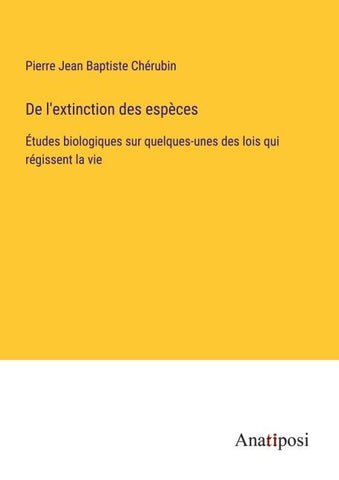 De l'extinction des espèces