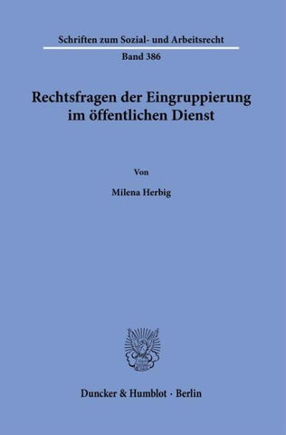 Rechtsfragen der Eingruppierung im öffentlichen Dienst