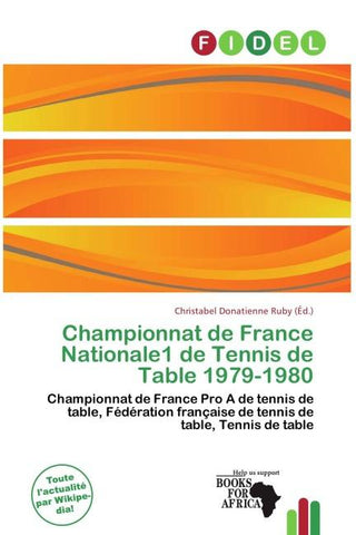 Championnat de France Nationale1 de Tennis de Table 1979-1980