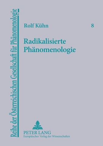 Radikalisierte Phänomenologie