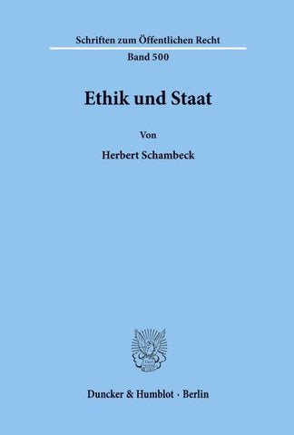 Ethik und Staat.