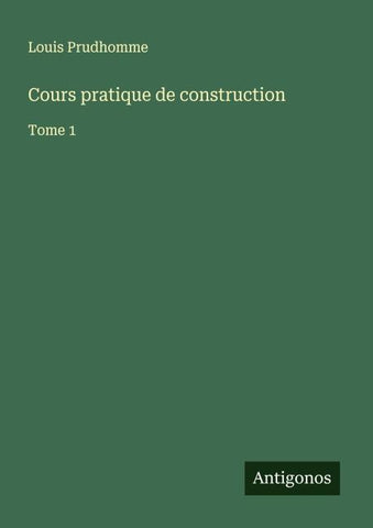 Cours pratique de construction