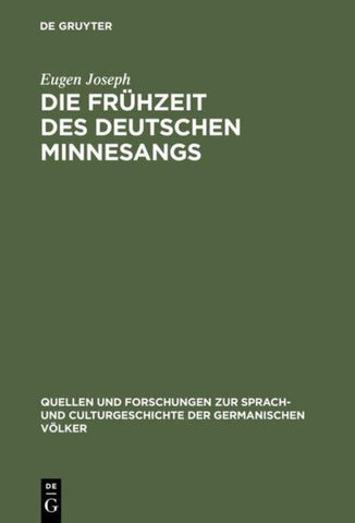 Die Frühzeit des deutschen Minnesangs
