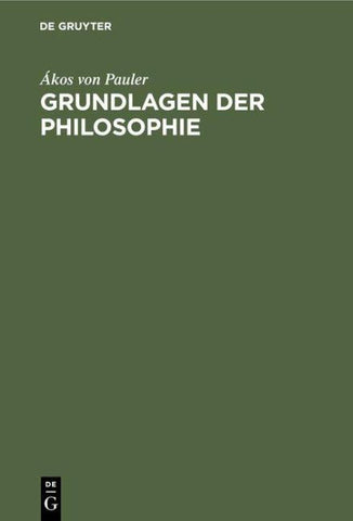 Grundlagen der Philosophie