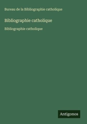 Bibliographie catholique