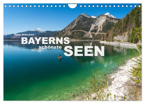 Bayerns schönste Seen (Wandkalender 2026 DIN A4 quer), CALVENDO Monatskalender