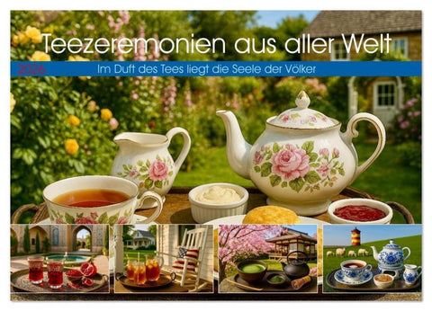 Teezeremonien aus aller Welt (Wandkalender 2026 DIN A4 quer), CALVENDO Monatskalender