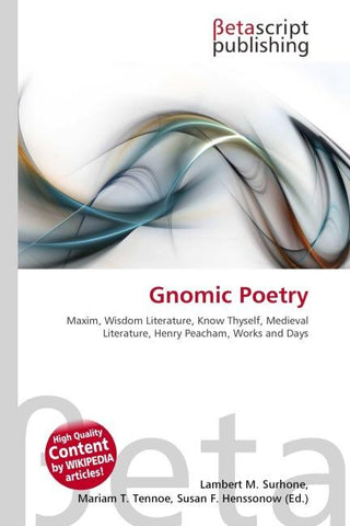 Gnomic Poetry
