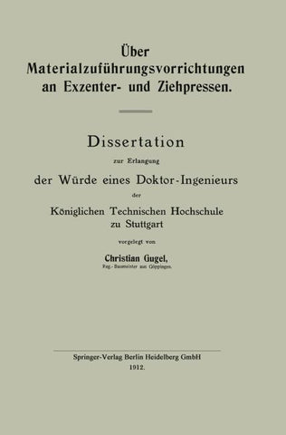 Über Materialzuführungsvorrichtungen an Exzenter- und Ziehpressen