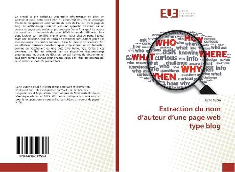 Extraction du nom d'auteur d'une page web type blog