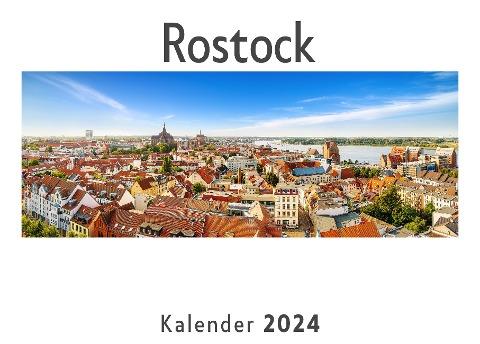 Rostock (Wandkalender 2024, Kalender DIN A4 quer, Monatskalender im Querformat mit Kalendarium, Das perfekte Geschenk)