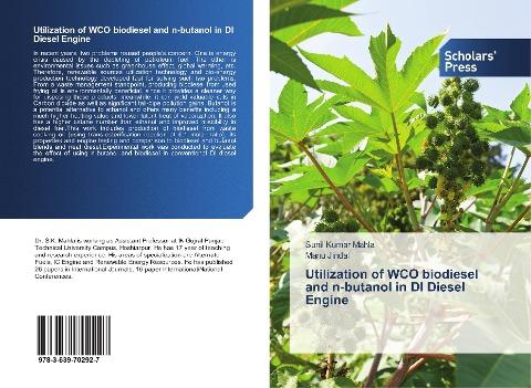 Utilization of WCO biodiesel and n-butanol in DI Diesel Engine