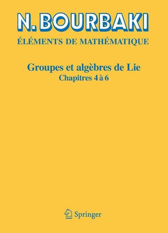 Groupes et algèbres de Lie