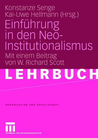 Einführung in den Neo-Institutionalismus