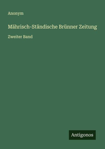 Mährisch-Ständische Brünner Zeitung