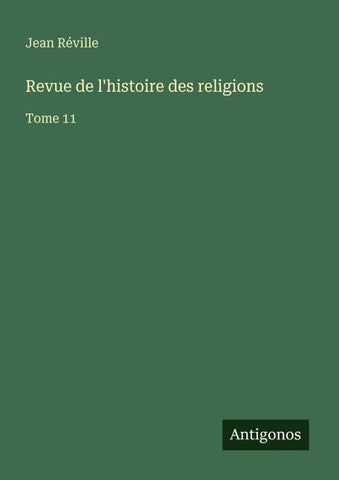 Revue de l'histoire des religions