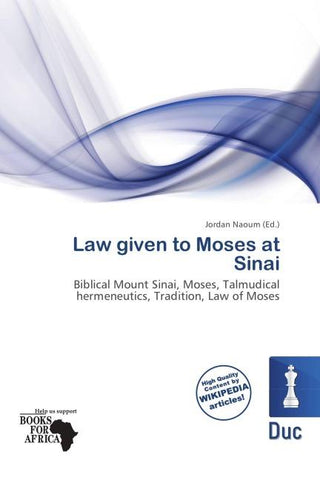 Law given to Moses at Sinai