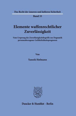 Elemente waffenrechtlicher Zuverlässigkeit