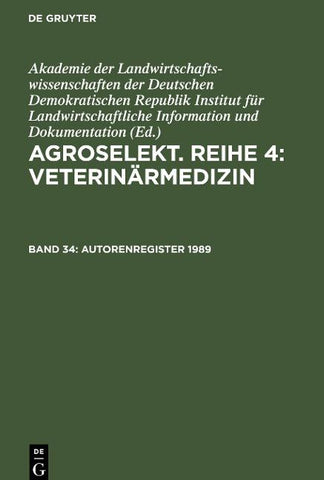 Autorenregister 1989