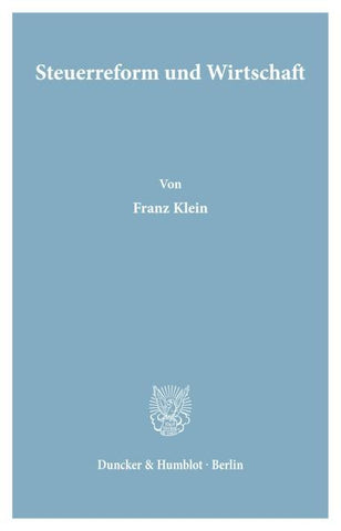 Steuerreform und Wirtschaft.