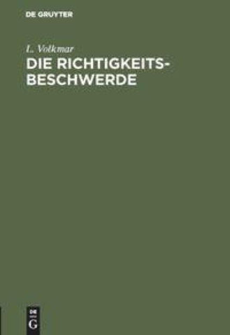 Die Richtigkeits-Beschwerde