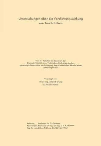 Untersuchungen über die Verdichtungswirkung von Tauchrüttlern