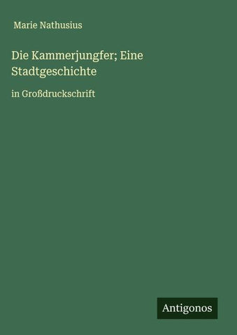 Die Kammerjungfer; Eine Stadtgeschichte