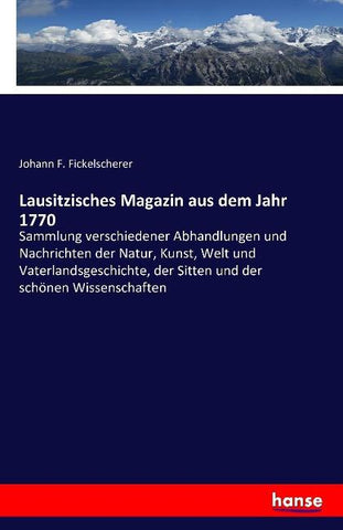 Lausitzisches Magazin aus dem Jahr 1770