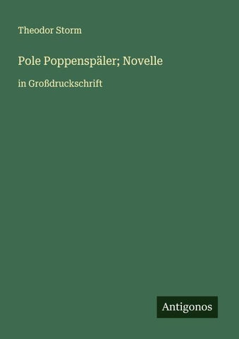 Pole Poppenspäler; Novelle