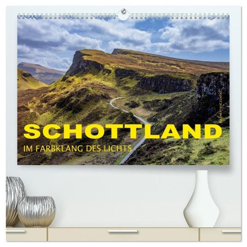 Schottland - Im Farbklang des Lichts (hochwertiger Premium Wandkalender 2026 DIN A2 quer), Kunstdruck in Hochglanz