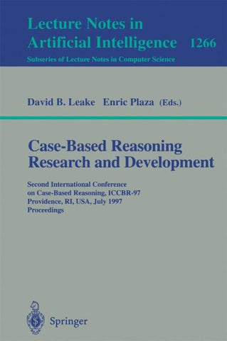 Case-Based Reasoning Research and Development