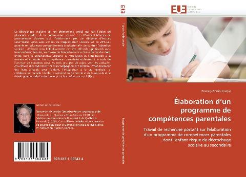 Élaboration d'un programme de compétences parentales