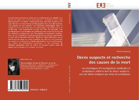 Décès suspects et recherche des causes de la mort