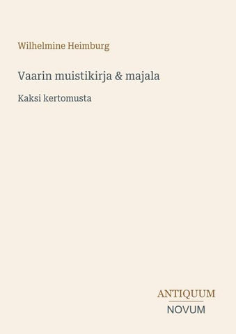 Vaarin muistikirja & majala