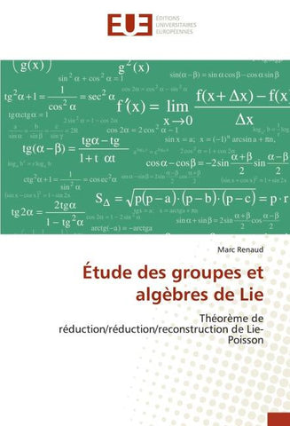 Étude des groupes et algèbres de Lie
