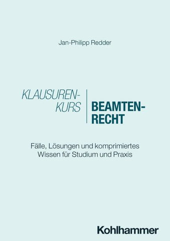 Klausurenkurs Beamtenrecht