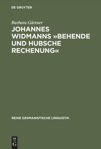 Johannes Widmanns »Behende und hubsche Rechenung«
