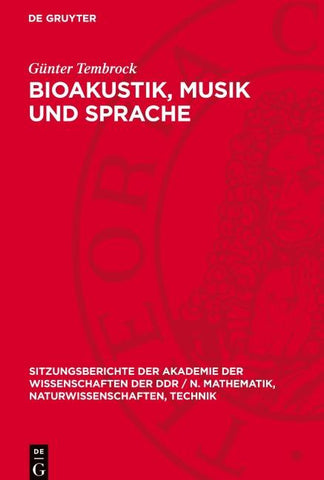 Bioakustik, Musik und Sprache