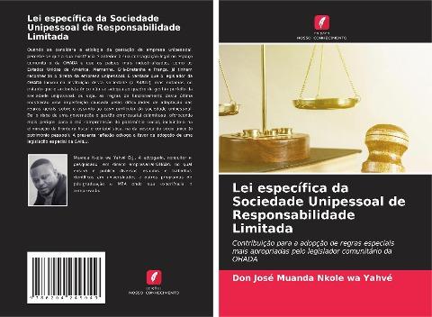 Lei específica da Sociedade Unipessoal de Responsabilidade Limitada