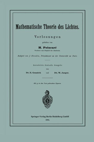 Mathematische Theorie des Lichtes