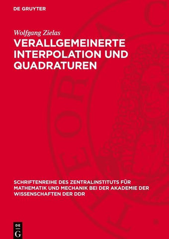 Verallgemeinerte Interpolation und Quadraturen