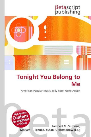 Tonight You Belong to Me