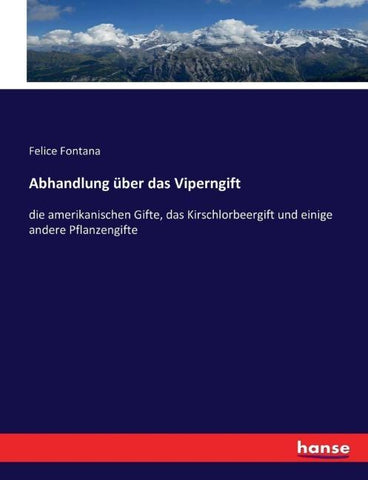 Abhandlung über das Viperngift