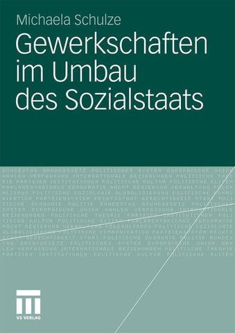 Gewerkschaften im Umbau des Sozialstaats