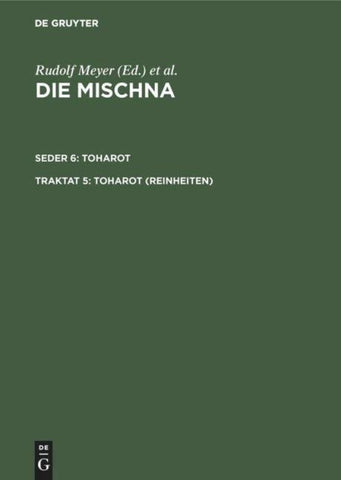 Toharot (Reinheiten)
