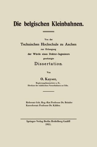 Die belgischen Kleinbahnen