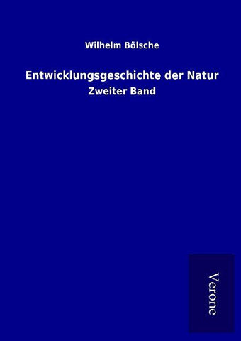 Entwicklungsgeschichte der Natur