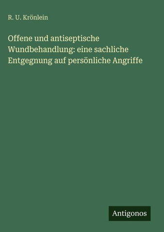 Offene und antiseptische Wundbehandlung: eine sachliche Entgegnung auf persönliche Angriffe